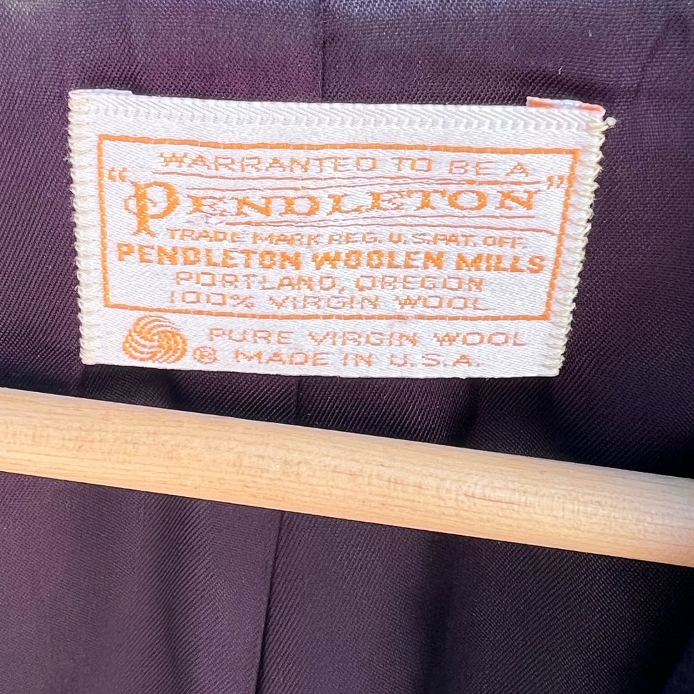 Pendleton Black Wool Blazer Size 14 - image 3